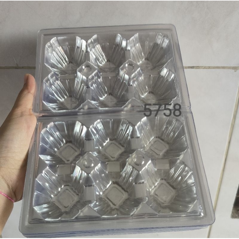 (50pcs) MIKA TELUR ISI 6 / MIKA TELUR LUBANG TANPA PENGUNCI / TRAY TELUR ISI 6