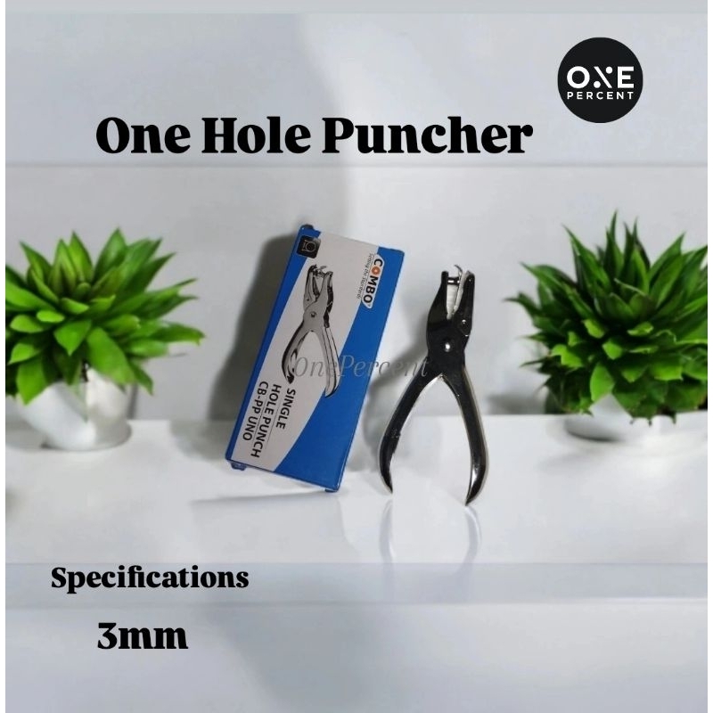 

One Hole Puncher Pembolong Kertas dan Plastik Satu Lubang Spesifikasi 3mm stainless steel One Hole Hang Tag