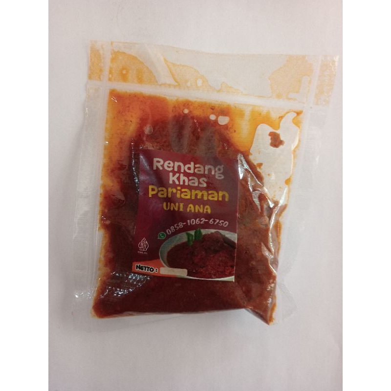 

Rendang Daging Sapi Pariaman - 250 gr