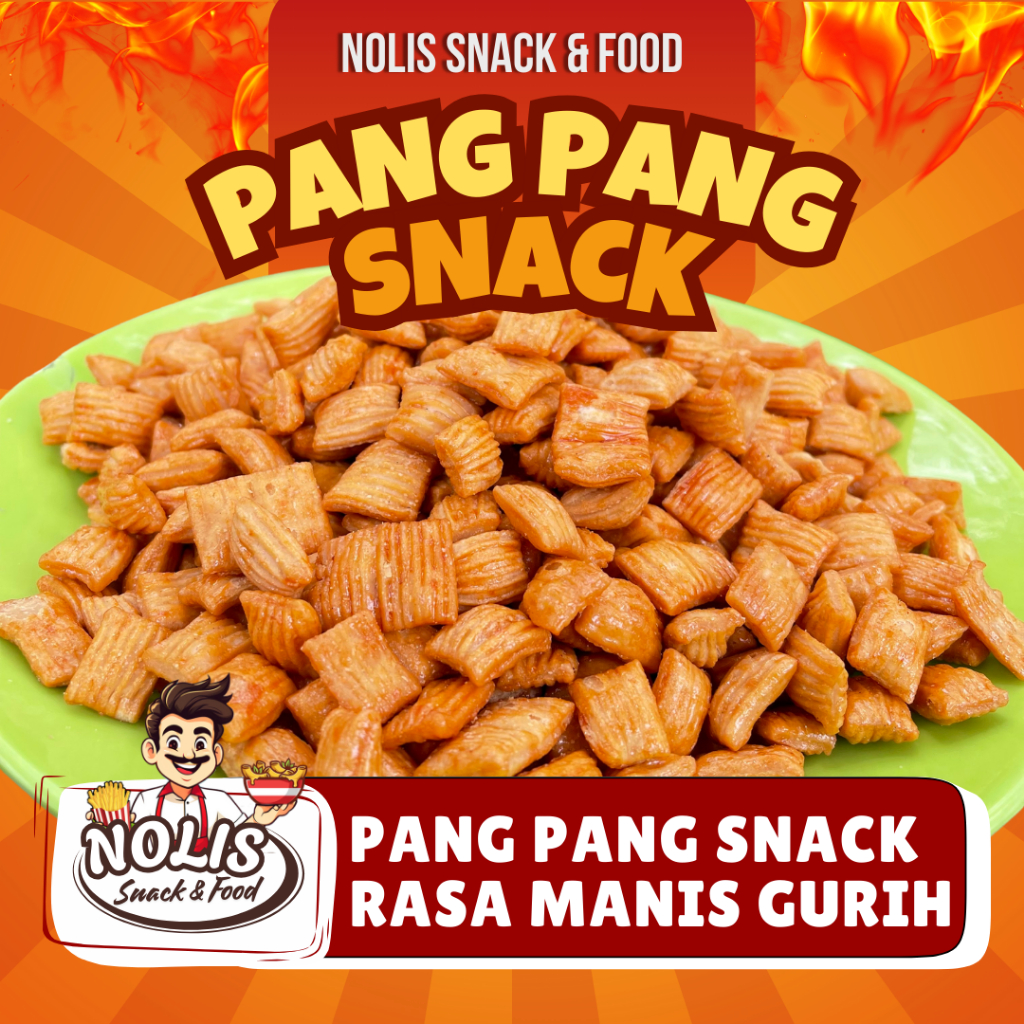 

Snack Pang Pang Manis Gurih Kiloan / Cemilan Jadul Kue Pang Pang / Kue Bantal / Snack Pogo