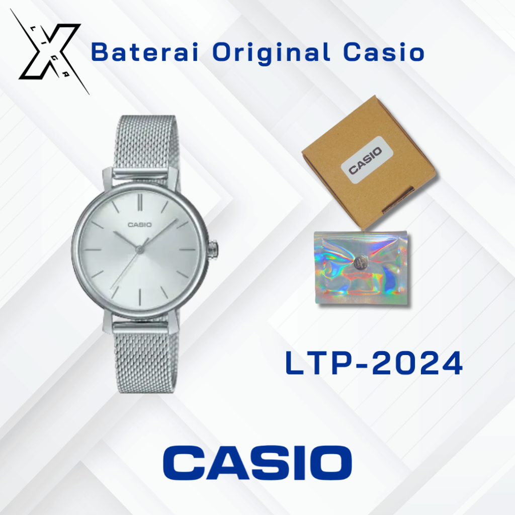 Baterai Jam Tangan Casio LTP-2024 Original