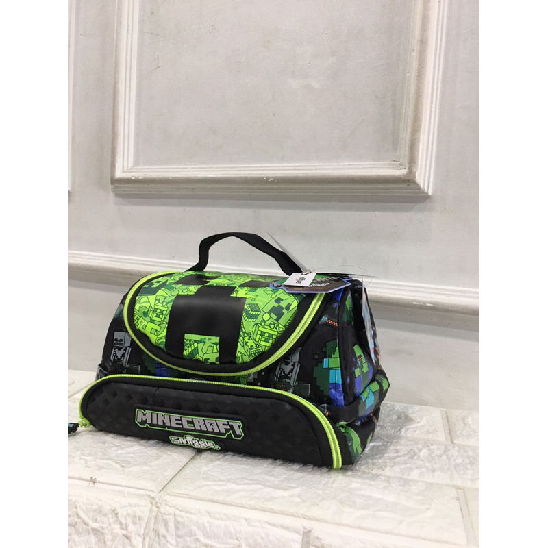 tas tempat bekal smiggle minecraft