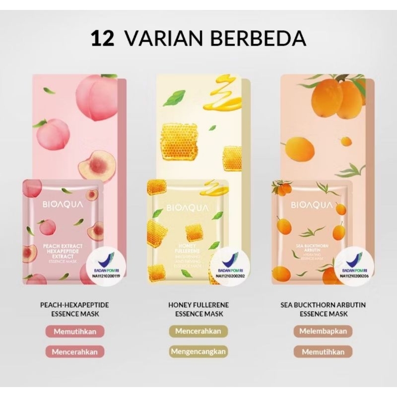 BIOAQUA SHEET MASK HYDRATING ESSENSE MASKER WAJAH