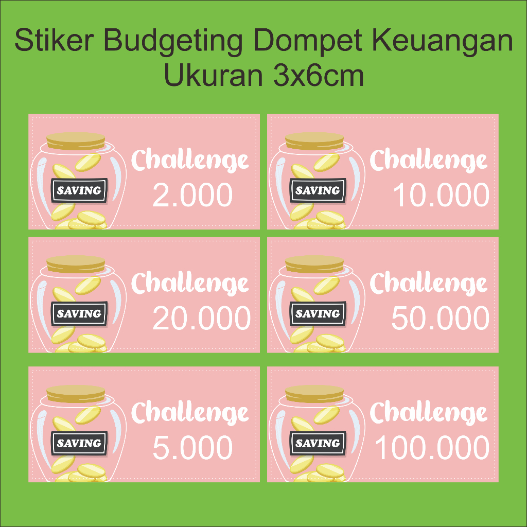 

STICKER BUDGETING 3X6 CM/ STICKER BUDGETING DOMPET KEUANGAN/ DOMPET DISIPLIN/LABEL DOMPET/LABEL BUDGETING PART 03