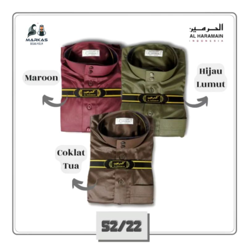 JUBAH AL HARAMAIN DEWASA WARNA
