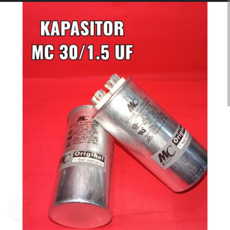 KAPASITOR AC LG 30+1.5 MIKRO UF Kapasitor 1 pk 1.5 pk