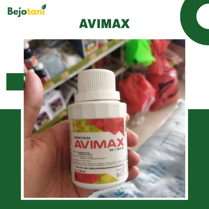 AVIMAX 20/100EC 100ml Insektisida Pengendali Hama Tanaman Pafi, Cabai, Melon, Tomat