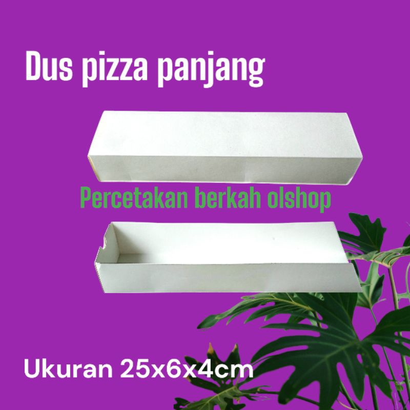 

Box pizza panjang,kertas pizza long,25x6x4cm,isi 50 pcs