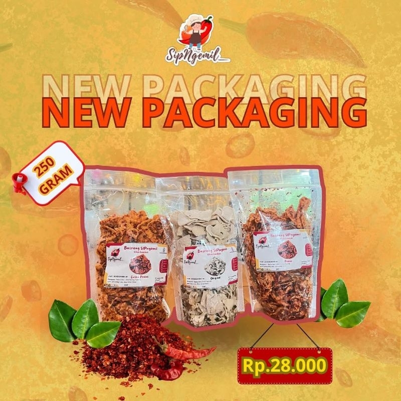 

All varian Basreng sipngemil kemasan 250gr