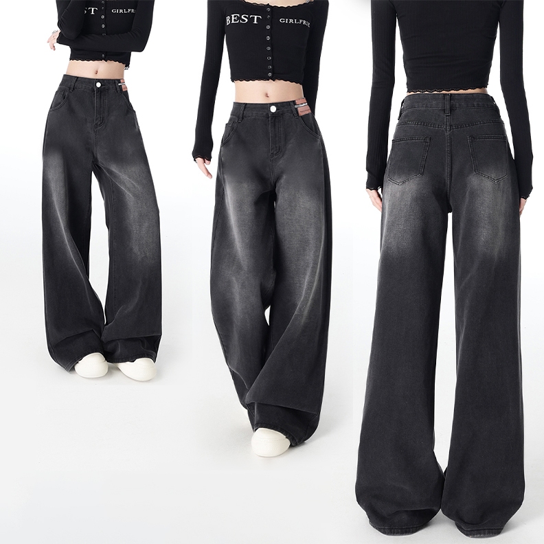 Celana Highwaist Celana Hitam Panjang Wanita Celana Baggy Pants Celana Kulot Jeans Wanita OOTD