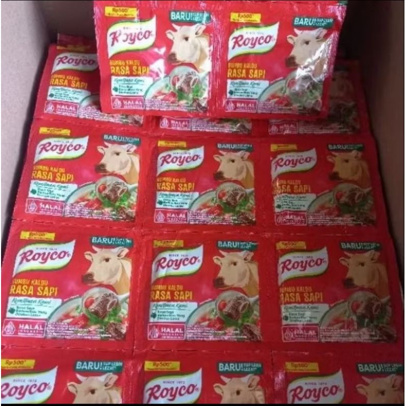 

ROYCO Kaldu Rasa Ayam/Sapi Renceng 12 Pcs