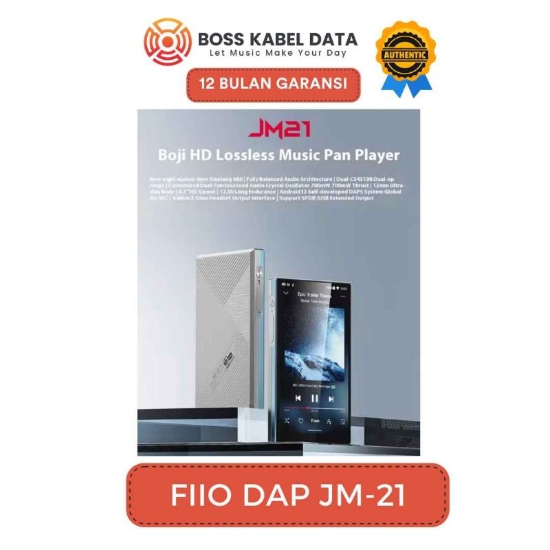 FiiO JM-21 / JM 21 / JM21 Android 13 Portable High Res lossless Digital Audio / Music Player