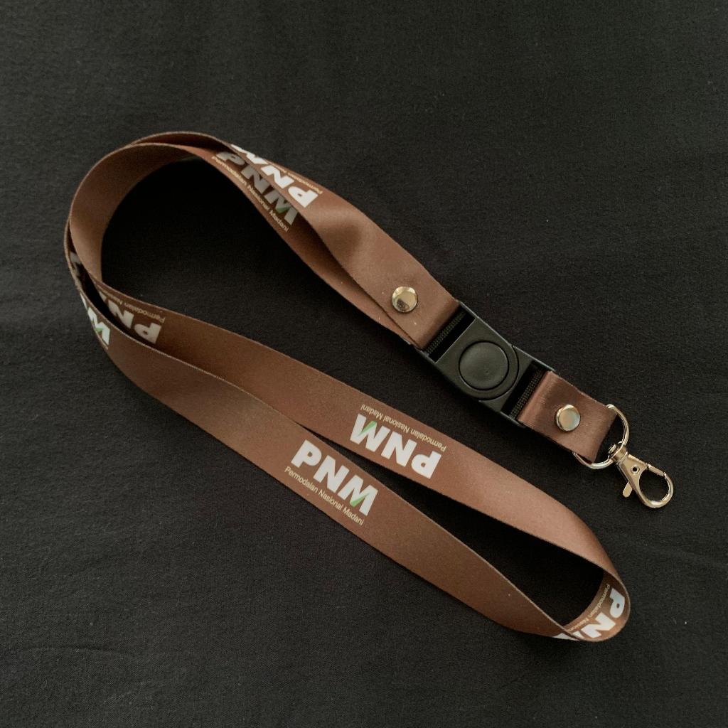 

Ready Stok Tali Lanyard BUMN PNM Permodalan Nasional Madani Coklat