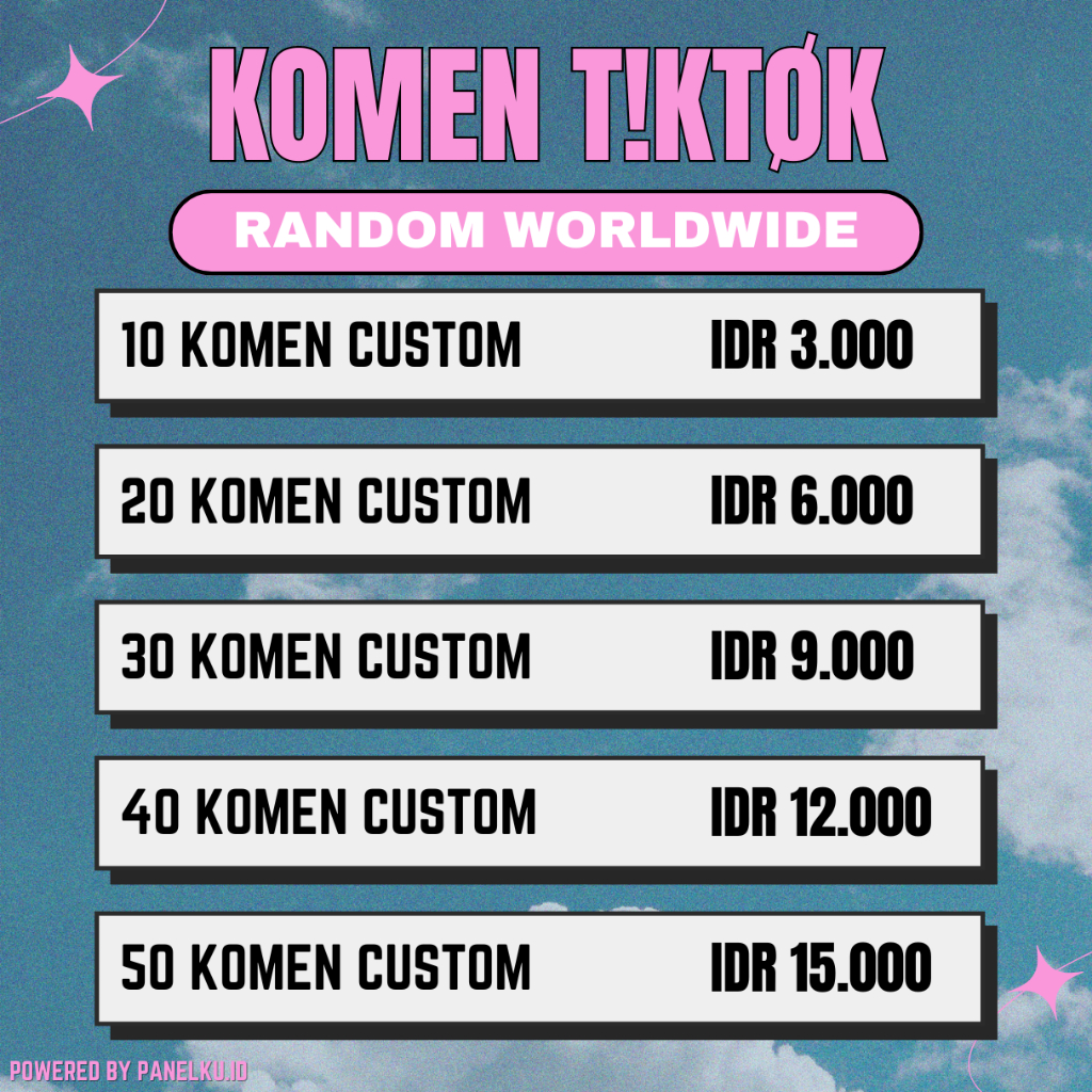 Komen Random Tiktok Comment - Panelkusmm