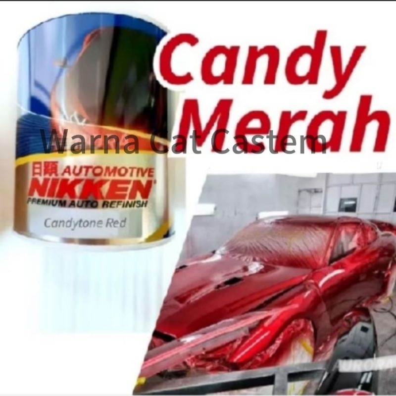Cat Candytone Red Nikken / Cat Candy Merah Nikken