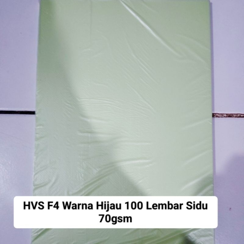 

Kertas HVS F4 Warna Hijau isi 100 Lembar Sidu 70gr / Paper Fotocopy