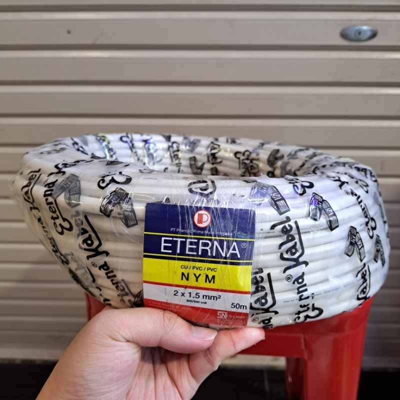 kabel eterna 2x1.5 NYM (Per Meter)