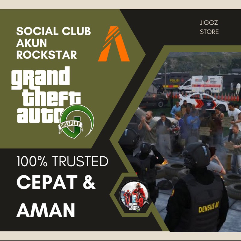 GTA V ROLEPLAY ACCOUNT | FIVEM SOCIAL CLUB | 100% AMAN & TERPERCAYA