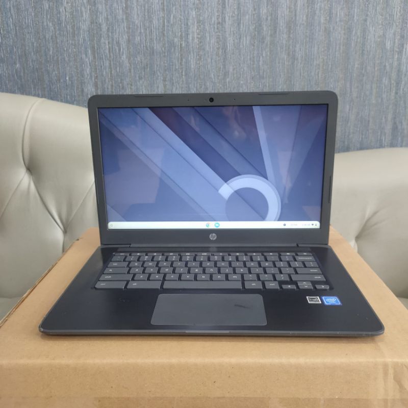 Laptop HP ChromeBook 14 G5, (Touchscreen), Seri Baru, Slim, Cantik, Lengkap, Lengkap, Grey