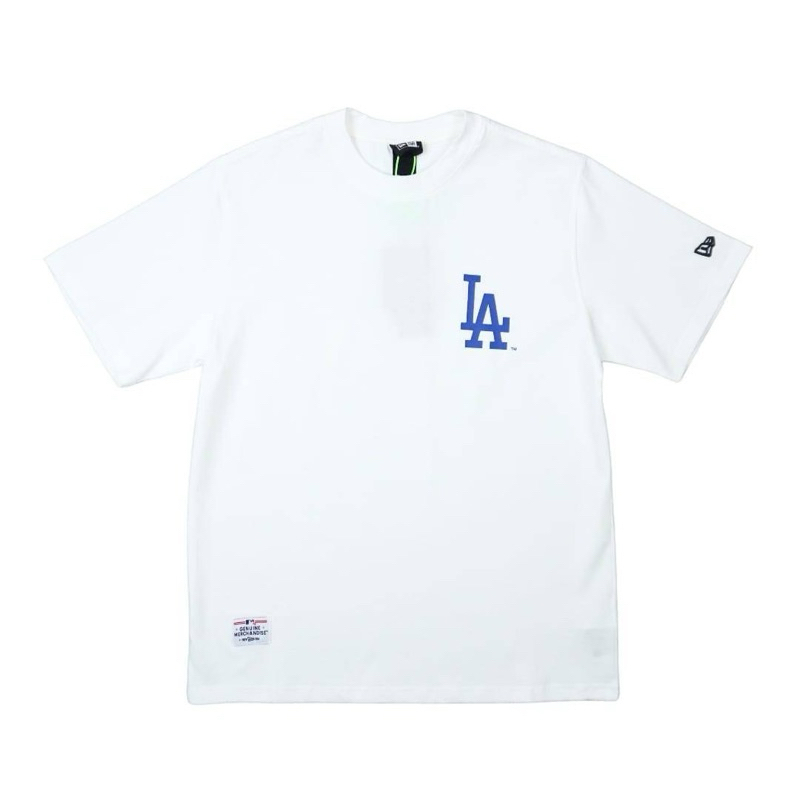 Tshirt Baju New Era MLB Los Angeles Paisley White