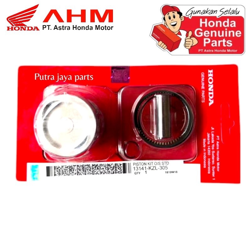 PISTON SEHER KIT KZL BEAT FI,SCOOPY FI,SPACY FI ORI HGP