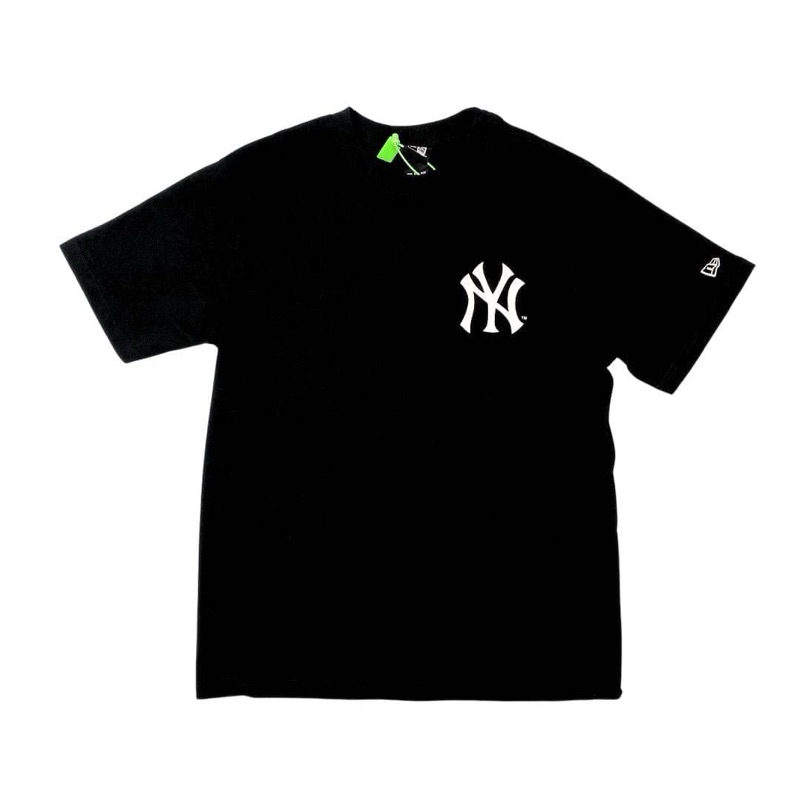 Tshirt Baju New Era New York Yankees Tee Black