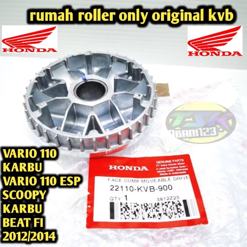 RUMAH ROLLER VARIO 110 KARBU/ESP.SCOPY FI, BEAT FI ORIGINAL KVB