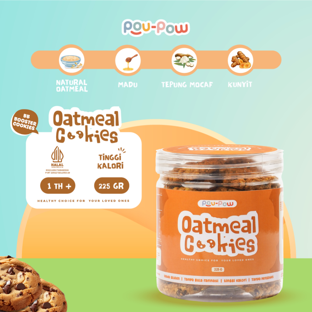 

Oatmeal Cookies by Poupowkids | Snack MPASI | BB Booster Cookies