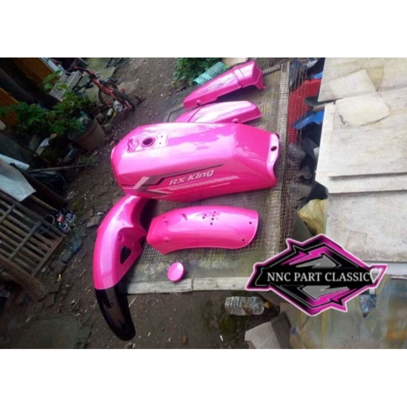 BODI FULSET SET YAMAHA RX KING MOTIF WARNA PINK CANDY