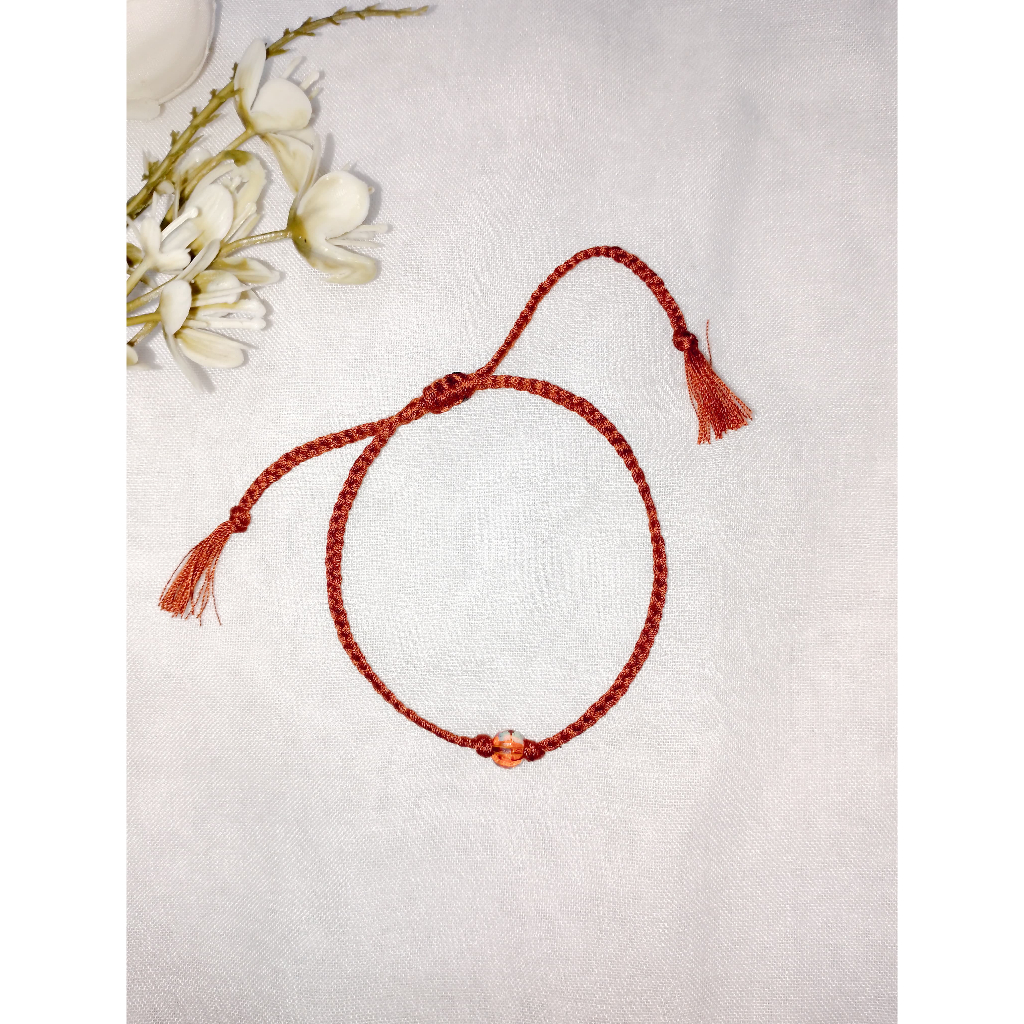 GELANG TALI AESTHETIC ESTETIK MANIK / GELANG TALI COKELAT // BANGLE TALI COKLAT // GELANG TALI DENGA