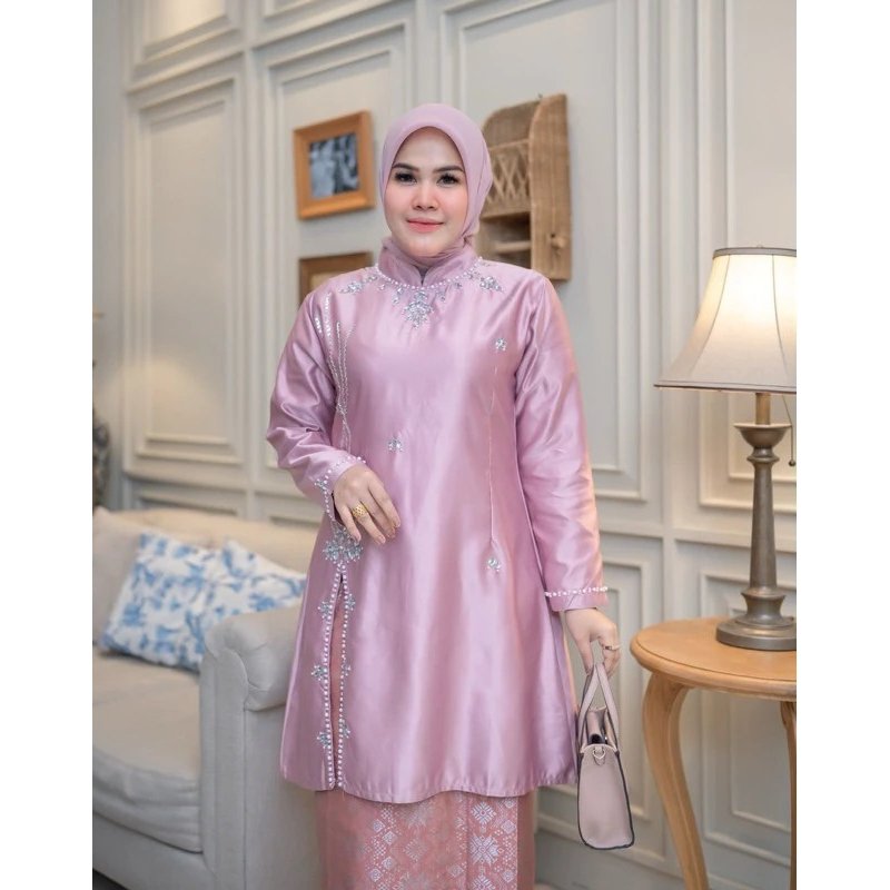 Realpick Kebaya Kurung Melayu/kebaya kurung payet /kebaya pesta/ kebaya kurung melayu modern