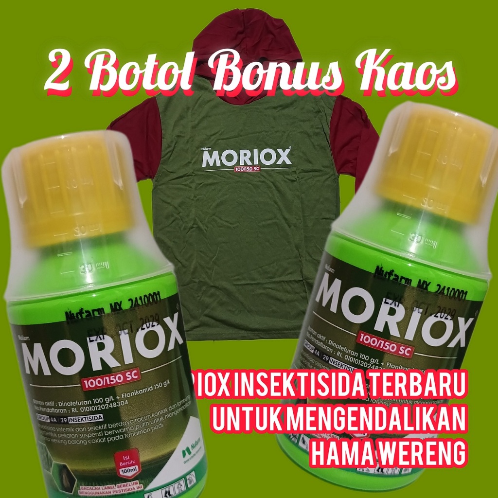 Moriox Insektisida Sistemik Terbaru Untuk Hama Wereng (Beli 2 botol dapat kaos )