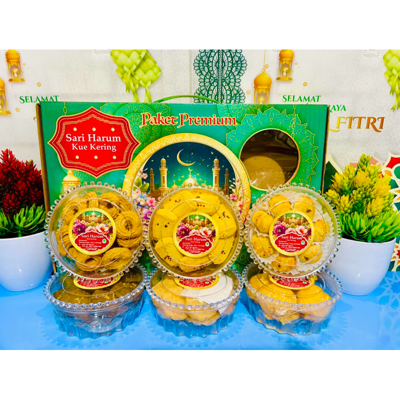 

Kue Kering Lebaran Sari Harum Premium Isi 6 Toples Paket Kue Kering Hampers Parsel Kue Kering Lebaran Idul Fitri Terlaris