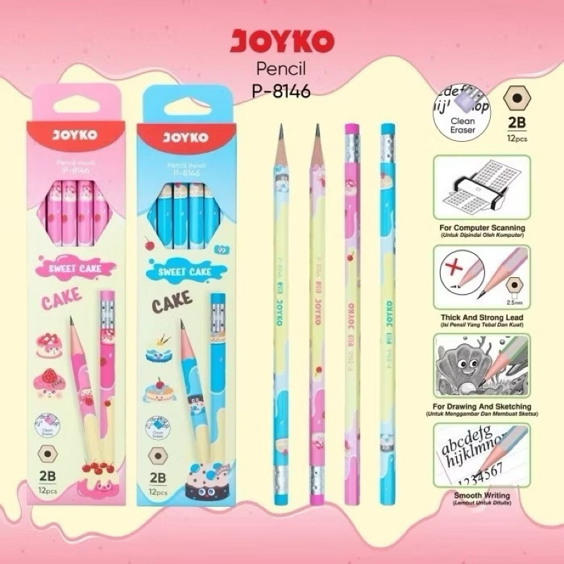 

Pensil 2B Joyko P-8146 (Lusinan)