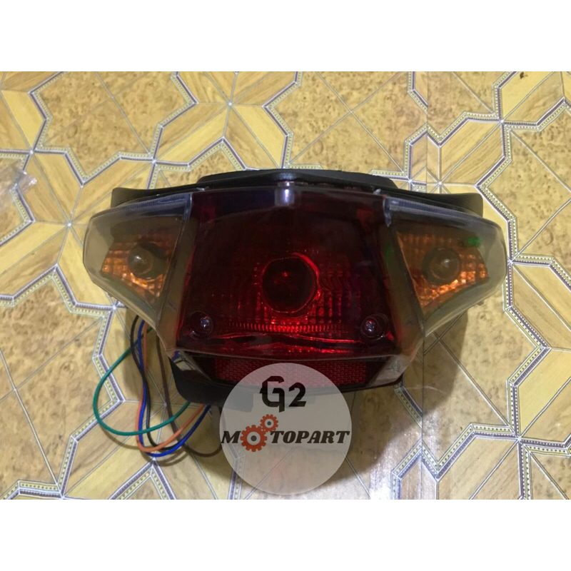 LAMPU STOP BELAKANG BEAT KARBU BEAT OLD COSTUM ORANGE STOPLAMP BELAKANG ASSY HONDA BEAT KARBU COSTUM