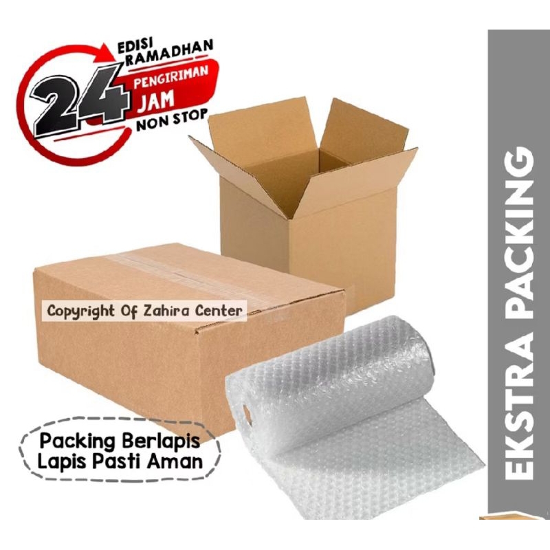 

Ekstra Packing Kertas dan Lapis serta bubble wrap