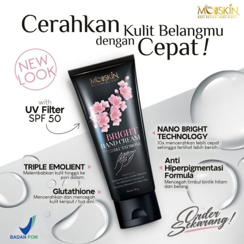 Moraskin Handcream Moraskin TSABITACOLL / Pemutih Alami / Nano Brightening