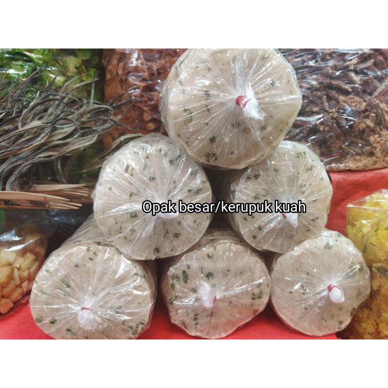 

Kerupuk Opak Singkong besar/kerupuk kuah khas Padang