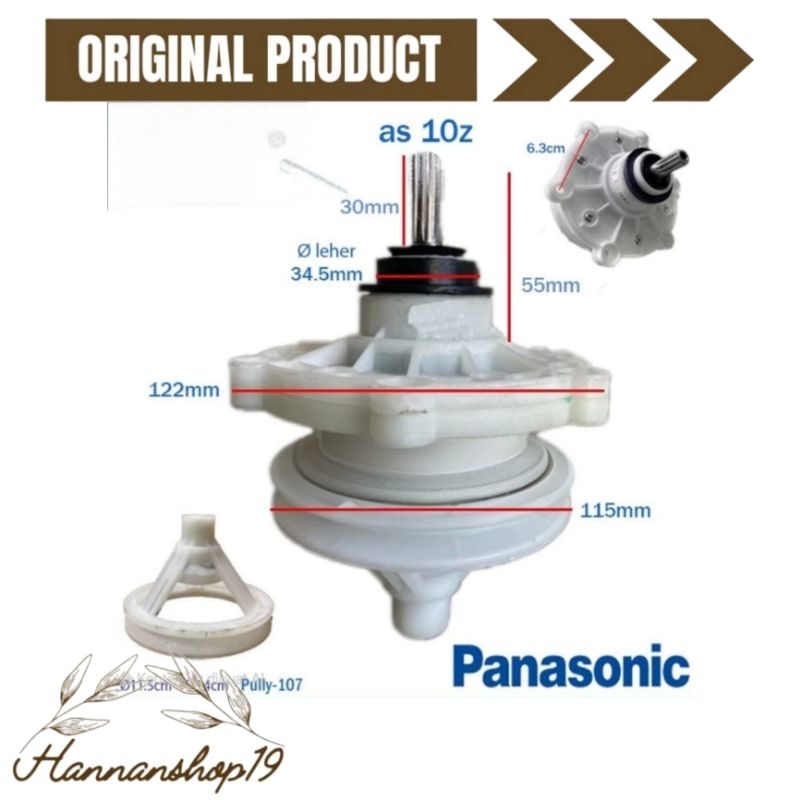 Girbok mesin cuci 2 tabung Panasonic - Girbox mesin cuci 2 tabung Panasonic - Gearbox mesin cuci 2 t