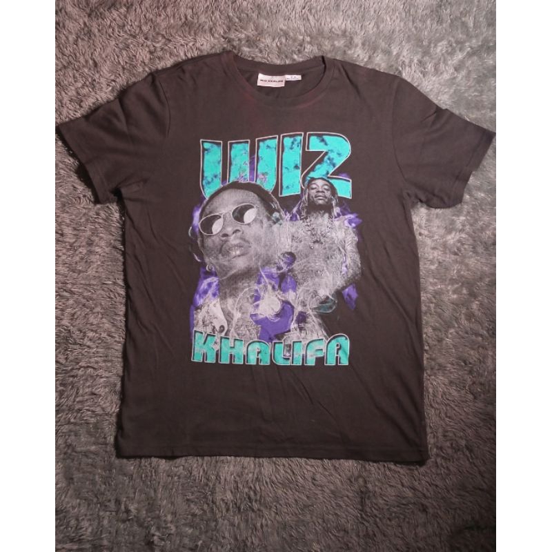 Vintage Wiz Khalifa Rap Tees Official Tag Gantung Second 2nd Bekas Preloved Reggae