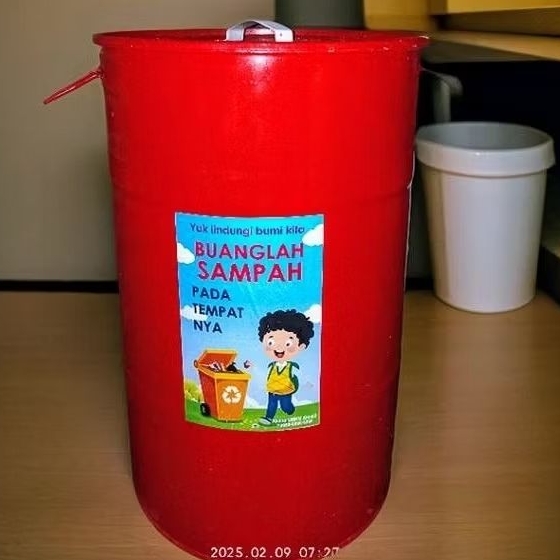Drum tong sampah 60liter Warna Warni