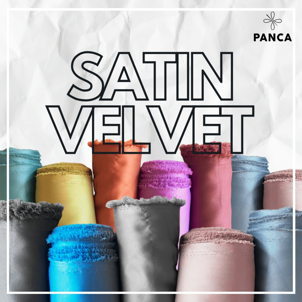 Kain Satin Velvet 1 Roll, Kain Satin Silk Premium, Kain Satin Velvet Premium