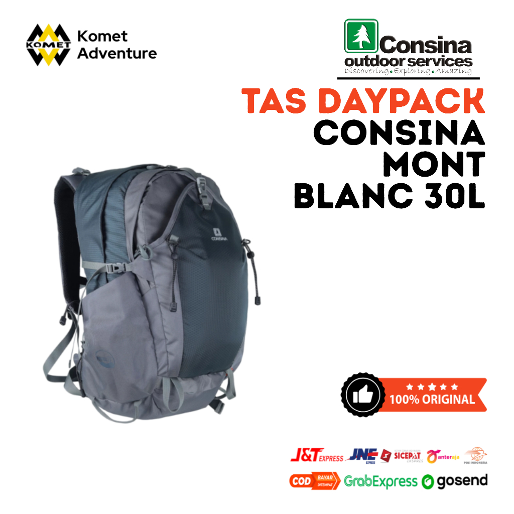 Tas Daypack Consina Mont Blanc 30L / Ransel Gunung Hiking Outdoor Trekking | tas laptop | tas kerja