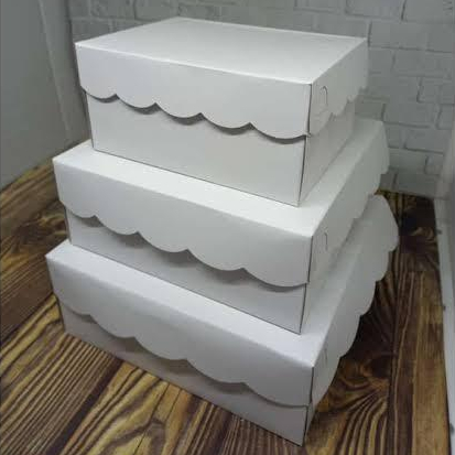 DUS KUE & KOTAK NASI PUTIH POLOS / BOX CATRING / KOTAK SNACK / DUS MAKANAN LAMINASI / KOTAK MAKAN PO