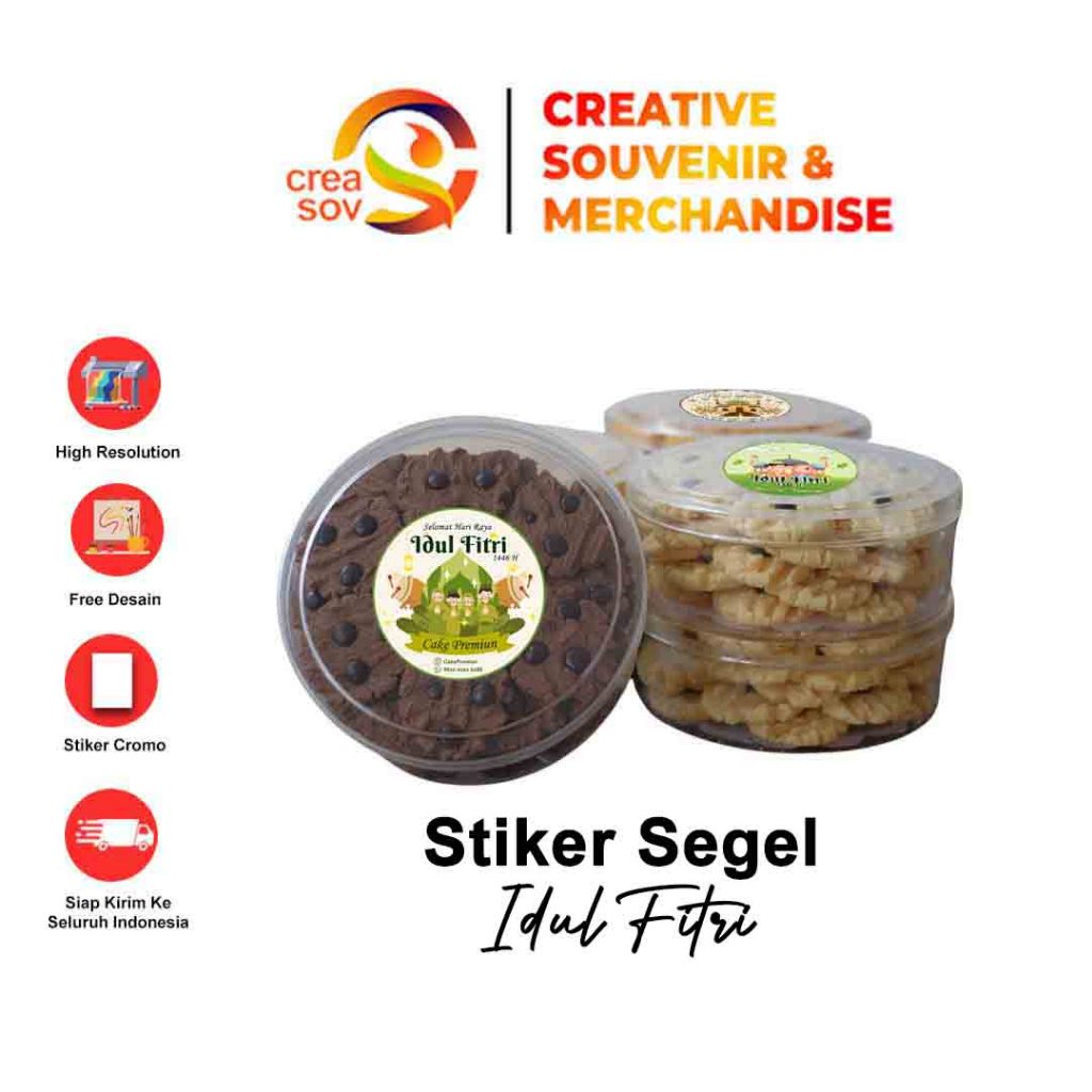 

Creasov - Stiker Bulat Kue Idul Fitri Toples Stiker Label Sticker Lebaran Murah