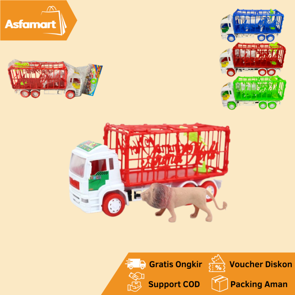 Mainan Anak Truck Isi Hewan Heavy Machine St2044 Truk Pengangkut Hewan Sapi Kurban Dan Hewan Lainya