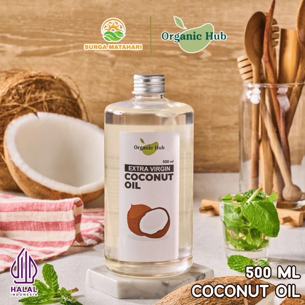 

Organic Hub Minyak Kelapa Murni Extra VCO Virgin Coconut Oil Premium Quality 500 ml