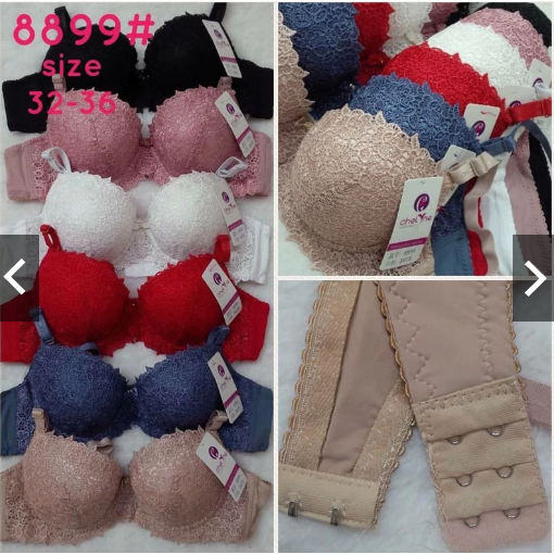 Bra Busa Tebal | bra setengah Cup Full Renda l Push Up bra Renda chelyne push up art 8899