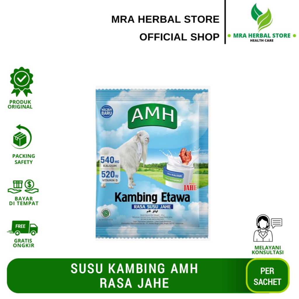 

Susu Kambing Etawa AMH PER SACHET | Susu Kambing Etawa AMH Rasa Jahe