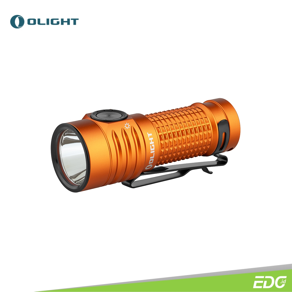 OLIGHT Senter mini Baton Turbo Orange 1000lm 510m Rechargeable Flashlight LED